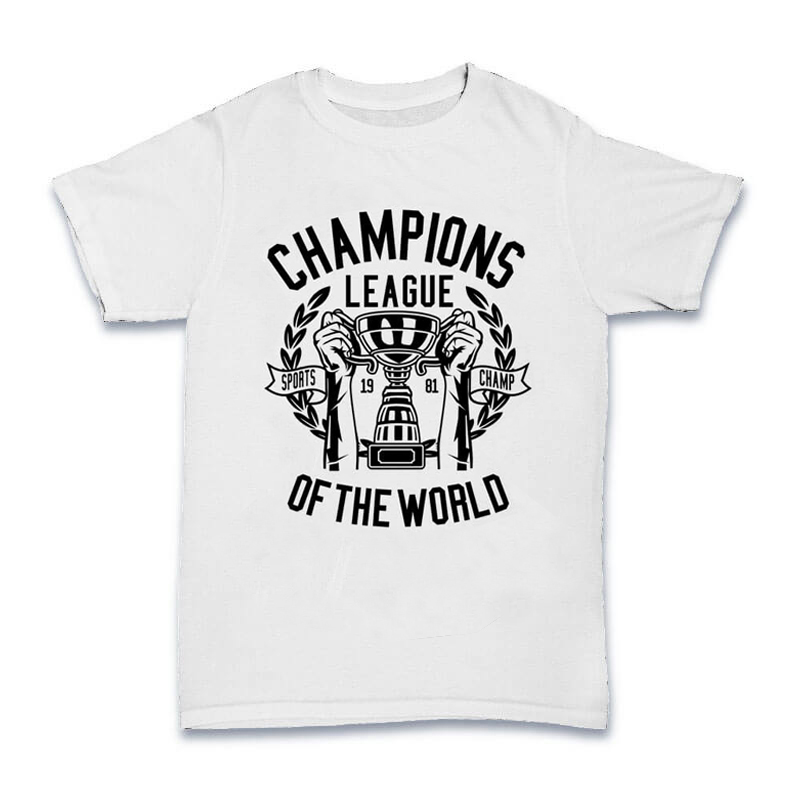 camiseta champions blanca